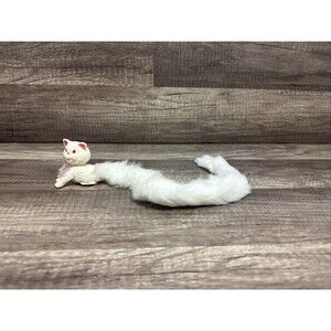 Vintage 80’s Kenner FURREVER FRIENDS Clip’ N Tails White Cat Kitten Rare HTF